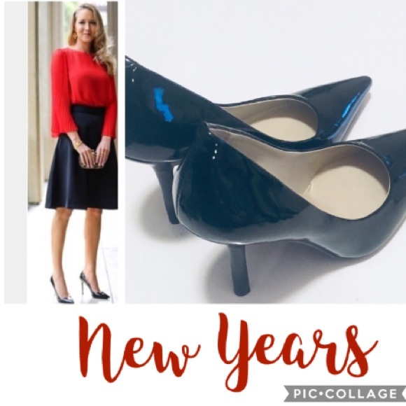 Guess | Pointy Toe Pumps Black Patent Leather - 8.5 Women’s - Picture 8 of 8